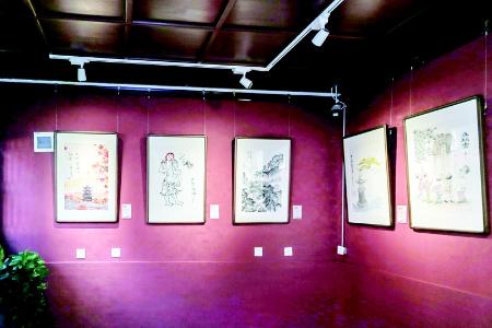           此次展览展出了70余件水墨精品 图片由太原市文物局提供        